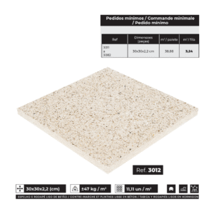 Mosaico Marmorite Liso Polido Pedra Miúda (Ref.:M22-3012)