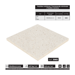 Mosaico Marmorite Liso Polido Pedra Miúda (Ref.:M22-3082)