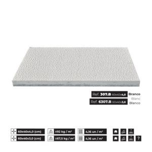 Placa de Betão Texturada tipo "Picotada" (Ref.:P30/40-6307.B/307.B)