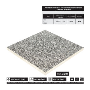 Mosaico Marmorite Liso Polido Pedra Miúda (Ref.:M22-3018)