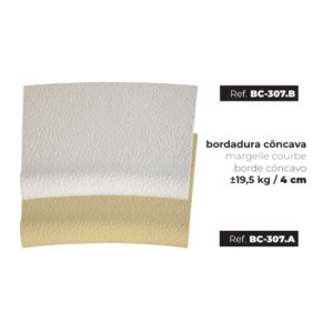 Bordadura Côncava de Piscina 48x40 Tipo "Picotado" (Ref.: BC-307.A/B)