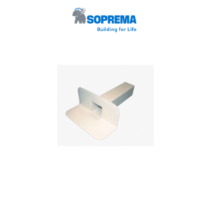 Bocal de saída de água lateral retangular em PVC